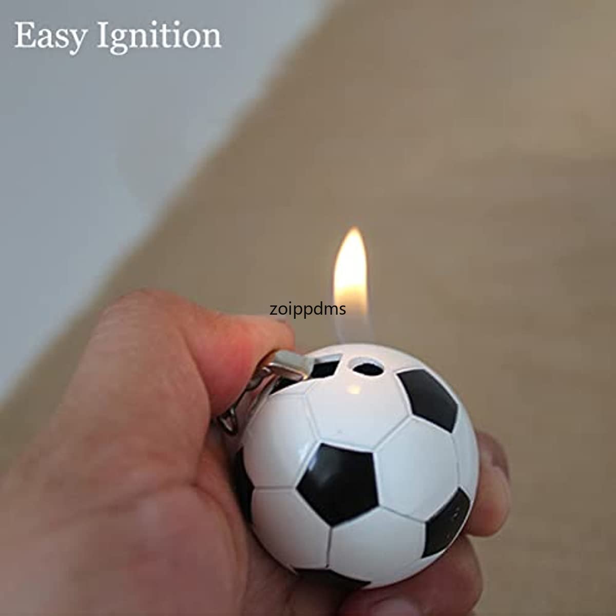 Torch Lighter, Creative Basketball Design Butane Lighter, Windproof Butane Gas Lighter, Cool Adjustable Soft Flame Lighter, Funny Refillable Butane Lighter for Outdoor Indoor(Without Butane)